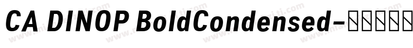 CA DINOP BoldCondensed字体转换